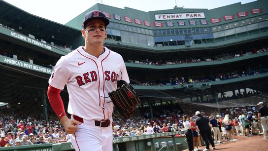 Red Sox Notes: Roman Anthony joins Team USA for WBC, Jarren Duran to play RF, Angels' Mike Trout out taken at BSJ Headquarters. Photo by Bob DeChiara-Imagn Images